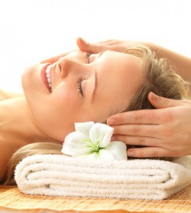 Day spa massaging and relaxation